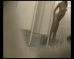 Hidden camera in female shower